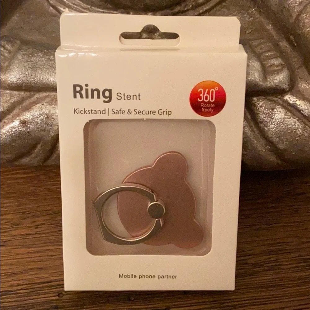 Pink Bear Smartphone Anti Drop Holder